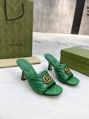 Gucci 2022 The latest mid-heeled slippers 35-43-8130e76b